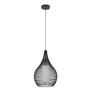 EGLO Razoni 1 Hanglamp - E27 - Ø 42,5 cm - Zwart|Wit - Staal|Glas