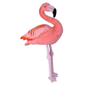 Pluche dieren knuffels grote flamingo van 76 cm   -