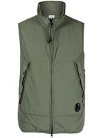 C.P. Company gilet matelassé à fermeture zippée - Vert - thumbnail