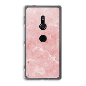 Roze marmer: Sony Xperia XZ2 Transparant Hoesje