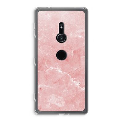 Roze marmer: Sony Xperia XZ2 Transparant Hoesje