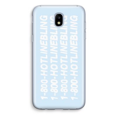 Hotline bling blue: Samsung Galaxy J5 (2017) Transparant Hoesje