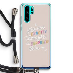 Right Place: Huawei P30 Pro Transparant Hoesje met koord