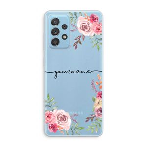 Rozen: Samsung Galaxy A73 Transparant Hoesje