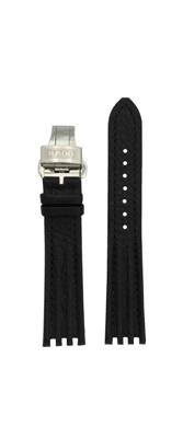 Horlogeband Rado R14374 / 15203433 / R14343175 / R070870910 Leder Zwart 18mm