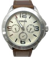 Horlogeband Fossil BQ2205 Leder Bruin 22mm