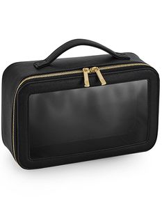 Atlantis BG764 Boutique Clear Window Travel Case - Black - 26 x 16 x 9 cm