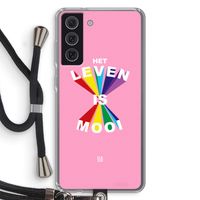 Het Leven Is Mooi: Samsung Galaxy S21 FE Transparant Hoesje met koord