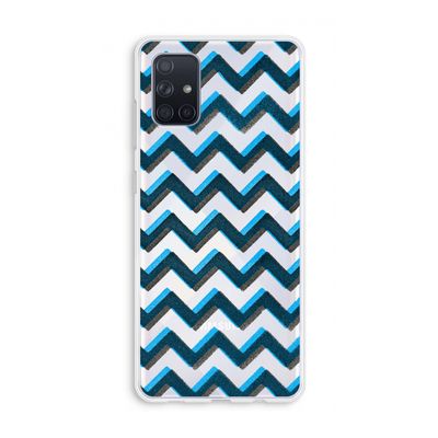 Onderbroken lijn: Galaxy A71 Transparant Hoesje