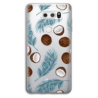 Kokosnoot roze: LG V30 Transparant Hoesje