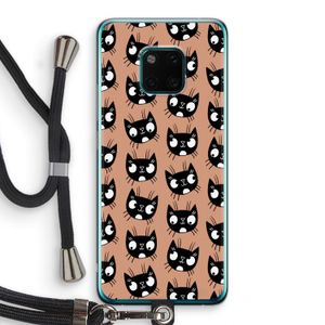 Kat: Huawei Mate 20 Pro Transparant Hoesje met koord