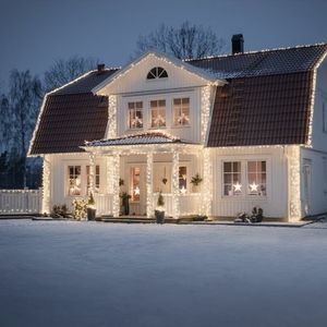 Konstsmide Lichtgordijn voor buiten - koppelbaar - Amber 2200K - 104 LED&apos;s - 1 meter