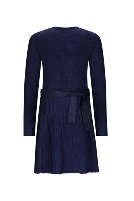 B.Nosy winter jurk meisjes - navy blauw - Dorotha - gebreid