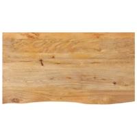 Tafelblad met natuurlijke rand 120x60x2,5 cm massief mangohout