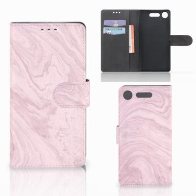 Sony Xperia XZ1 | Bookcase | Marble Pink - Origineel Cadeau Vriendin