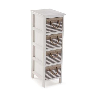 Ladenkast Versa Tabo Textiel Paulownia hout 32 x 81 x 26 cm