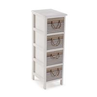 Ladenkast Versa Tabo Textiel Paulownia hout 32 x 81 x 26 cm