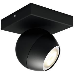 Philips Lighting Hue LED-plafondspots 871951433924800 Hue White Amb. Buckram Spot 1 flg. schwarz 350lm inkl. Dimmschalter GU10 5 W