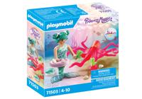 PLAYMOBIL Princess Magic - Zeemeermin met van kleur veranderende octopus constructiespeelgoed 71503 - thumbnail