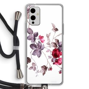 Mooie bloemen: OnePlus 9 Transparant Hoesje met koord
