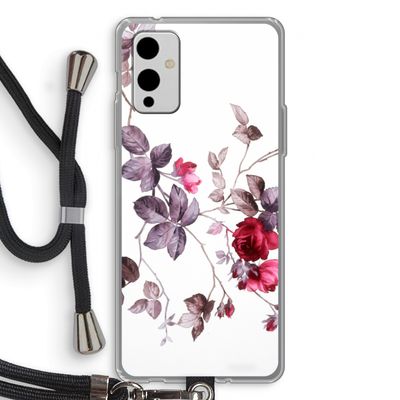 Mooie bloemen: OnePlus 9 Transparant Hoesje met koord