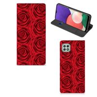 Samsung Galaxy A22 5G Smart Cover Red Roses