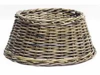 Kerstboomhuls rotan Antique Grey d75h20cm