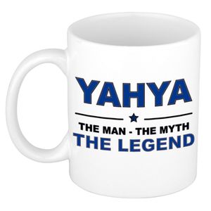 Yahya The man, The myth the legend cadeau koffie mok / thee beker 300 ml