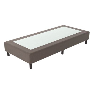 1-Persoons Verende Hotelboxspring zonder Matras - Zwart/ Wit/ Bruin/ Grijs/ Antraciet/ Beige 90x200 cm - Bonellvering - Inclusief Topper -