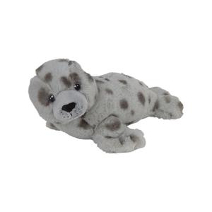 Pluche zeehond knuffel - grijs - 24 cm - Speelgoed knuffeldieren zeehonden