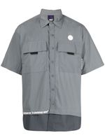 AAPE BY *A BATHING APE® chemise à patch logo - Gris