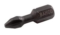 Bahco Torsiebit 1/4" | heavy-duty | voor Phillips schroeven | PH3 x 25 mm - retailverpakking - 66IM/PH3-2P