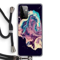 Cosmic Silence: Samsung Galaxy A72 5G Transparant Hoesje met koord
