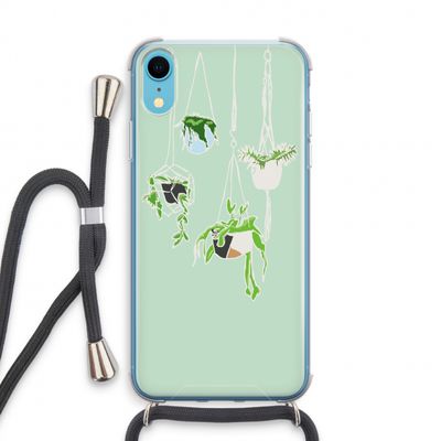 Hang In There: iPhone XR Transparant Hoesje met koord