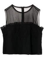 SHIATZY CHEN blouse en dentelle à volants - Noir - thumbnail