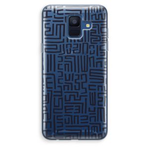 Moroccan Print: Samsung Galaxy A6 (2018) Transparant Hoesje