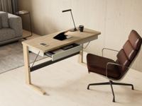 Bureau OTTIGNIES 2 lades geoliede eik