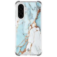 Samsung Galaxy A26 shockproof hoesje - Marmer lichtblauw
