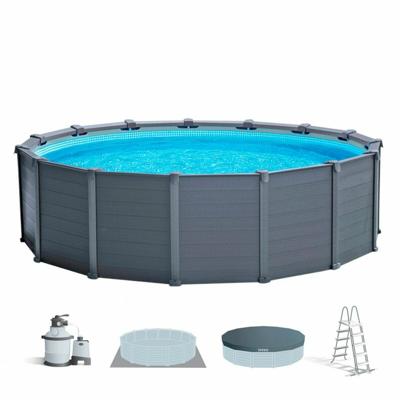 Rond Zwembad met Filteringsysteem Intex 478 x 124 cm 16.500 l Rond