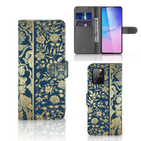 Samsung S10 Lite Hoesje Beige Flowers - thumbnail