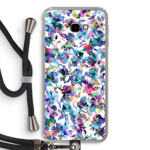 Hibiscus Flowers: Samsung Galaxy J4 Plus Transparant Hoesje met koord