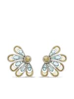 David Morris boucles d'oreilles en or blanc 18ct à ornements - Argent