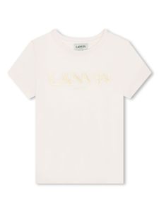 Lanvin Enfant t-shirt en coton à logo imprimé - Jaune