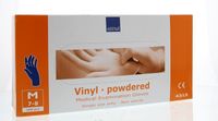 Abena Handschoen vinyl poeder blauw maat M (100 st)