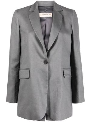 Blanca Vita blazer à simple boutonnage - Gris