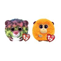 Ty - Knuffel - Teeny Puffies - Dotty Leopard & Coconut Monkey - thumbnail