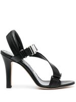 Manolo Blahnik sandales Puxan 95 mm en cuir - Noir