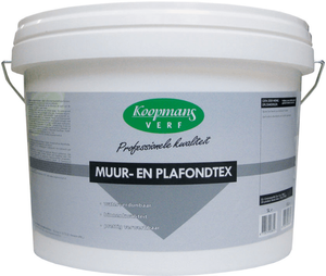 koopmans muur- en plafondtex wit 5 ltr