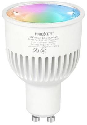 MiBoxer RGB-CCT LED GU10 6W RF 2.4G - LED0211