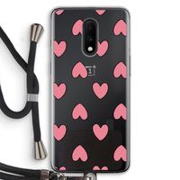Ondersteboven verliefd: OnePlus 7 Transparant Hoesje met koord